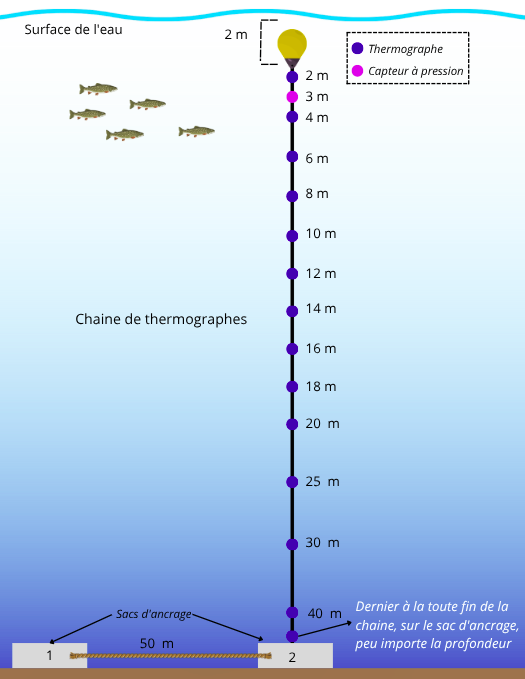 Installation chaîne de thermographes